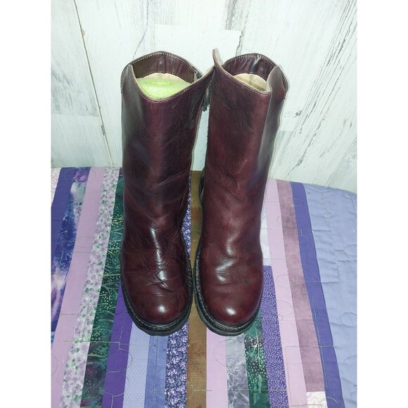 F Shoes By Jogn Fluevog Mens 8.5 Leather Zip Up Boots - Picture 3 of 14